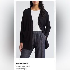 Eileen Fisher Black Knit Sweater